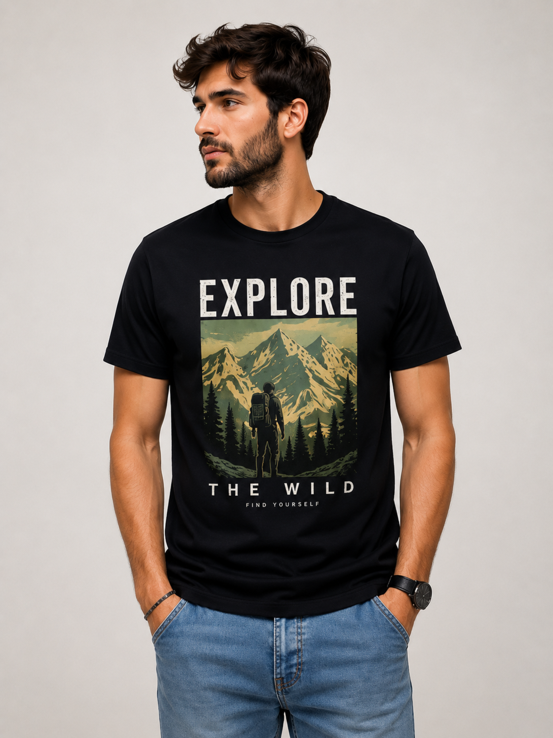 The 'Find Yourself' Classic Mountain T-Shirt