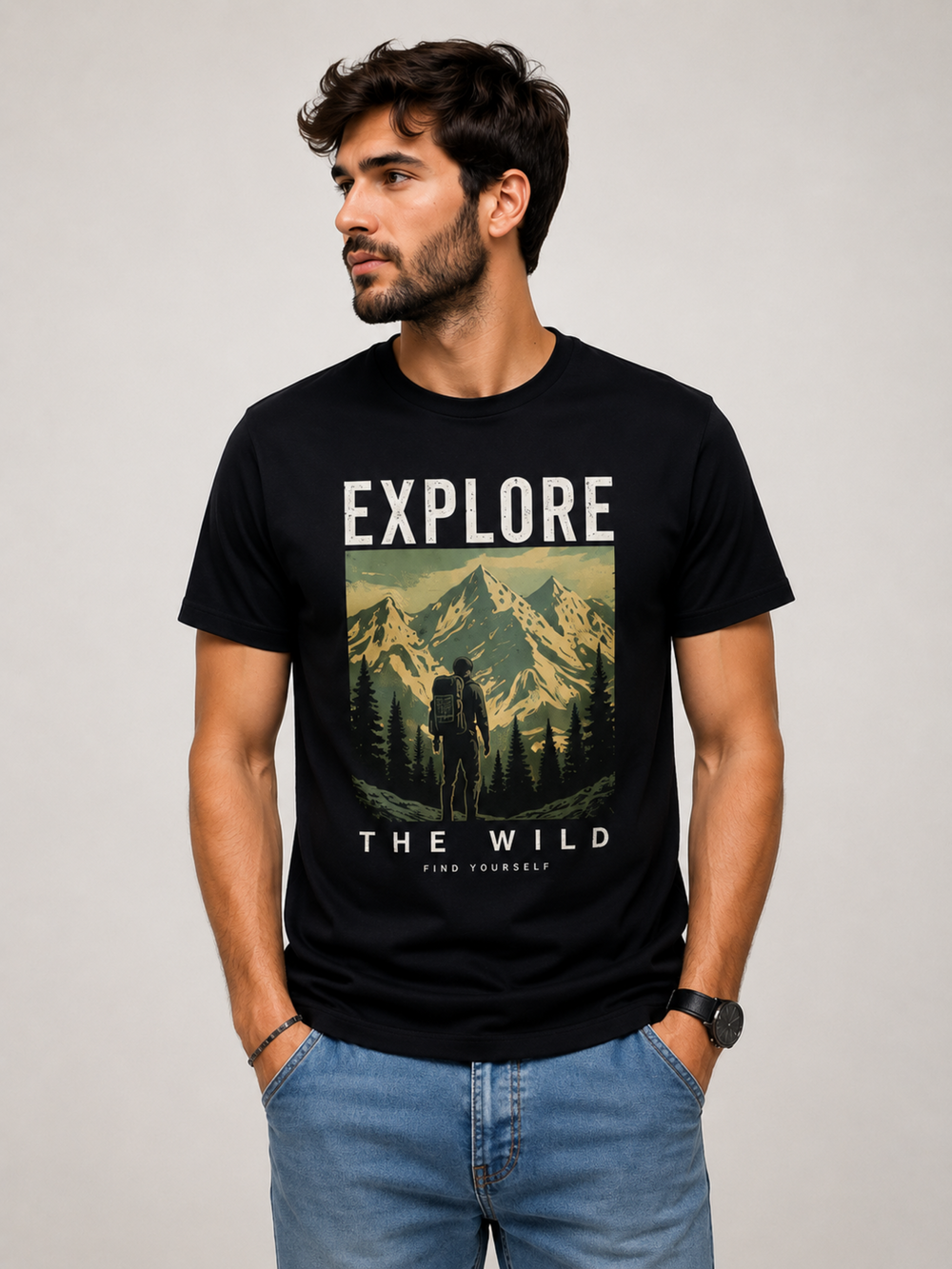 The 'Find Yourself' Classic Mountain T-Shirt