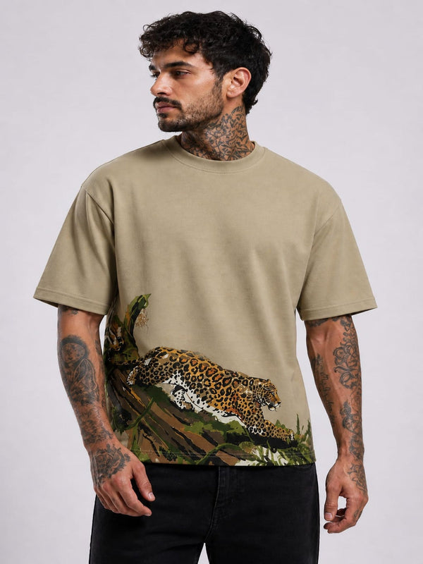 The 'Apex' Asymmetrical Jungle T-Shirt